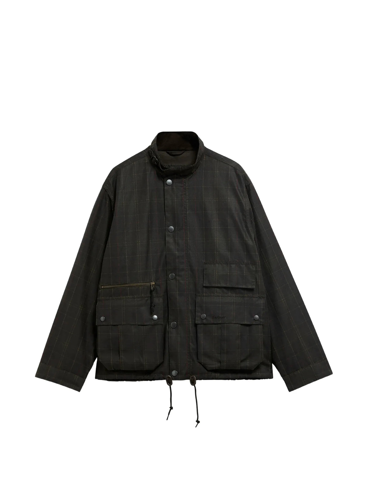 Ursula Tartan-Print Buckled-Collar Jacket