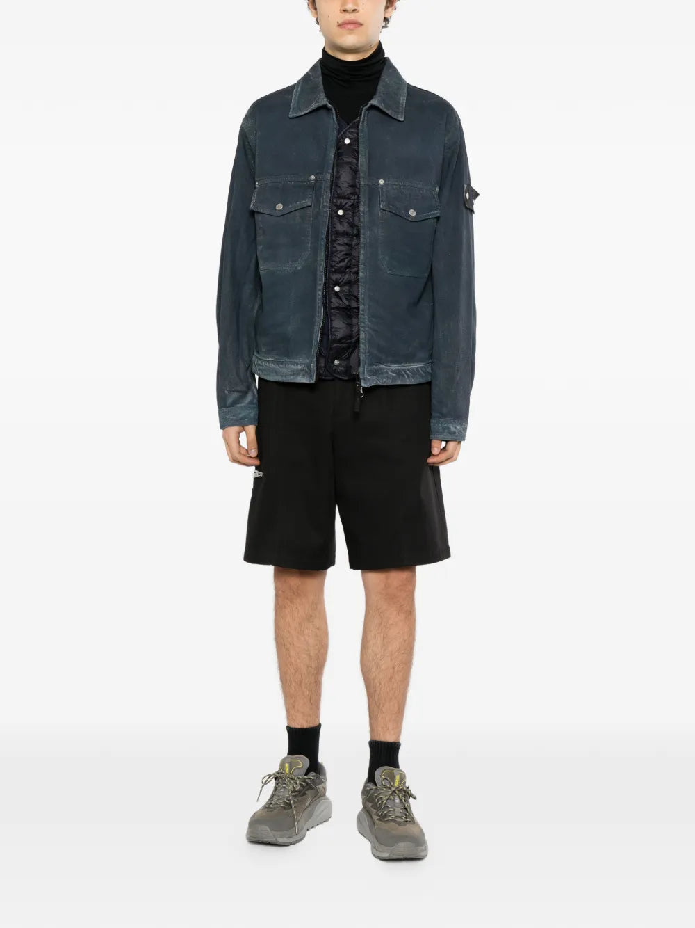 logo-patch denim jacket