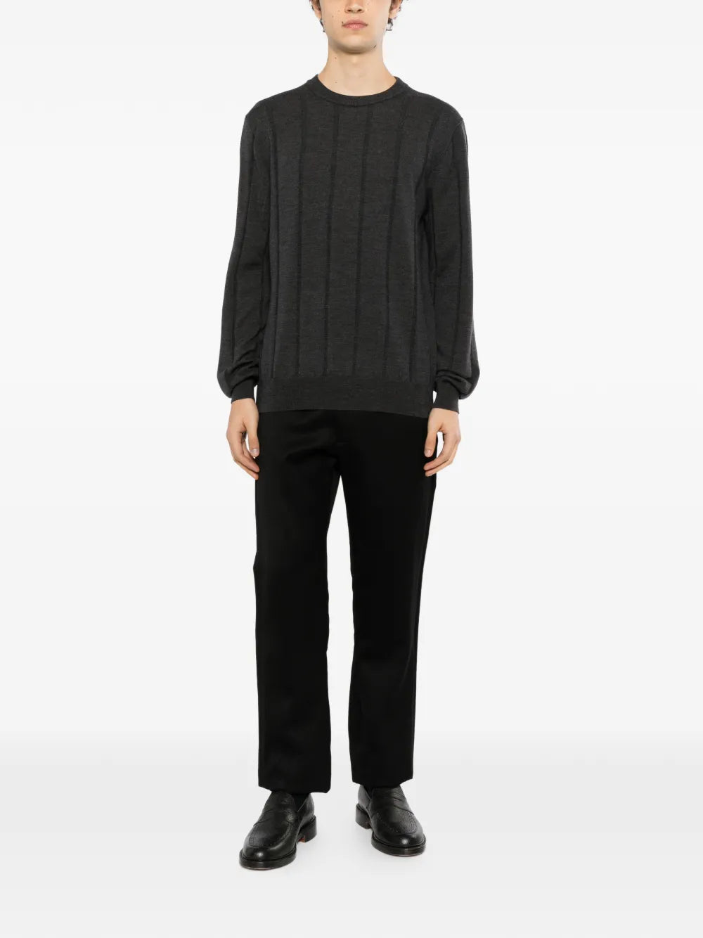 ribbed-knit sweater