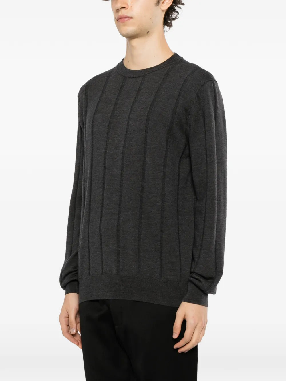 ribbed-knit sweater