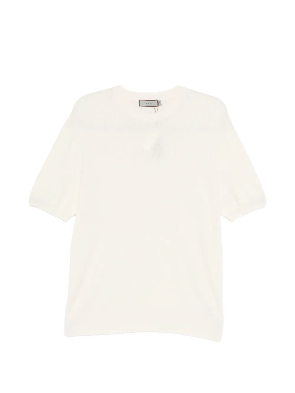 short-sleeve knitted T-shirt 