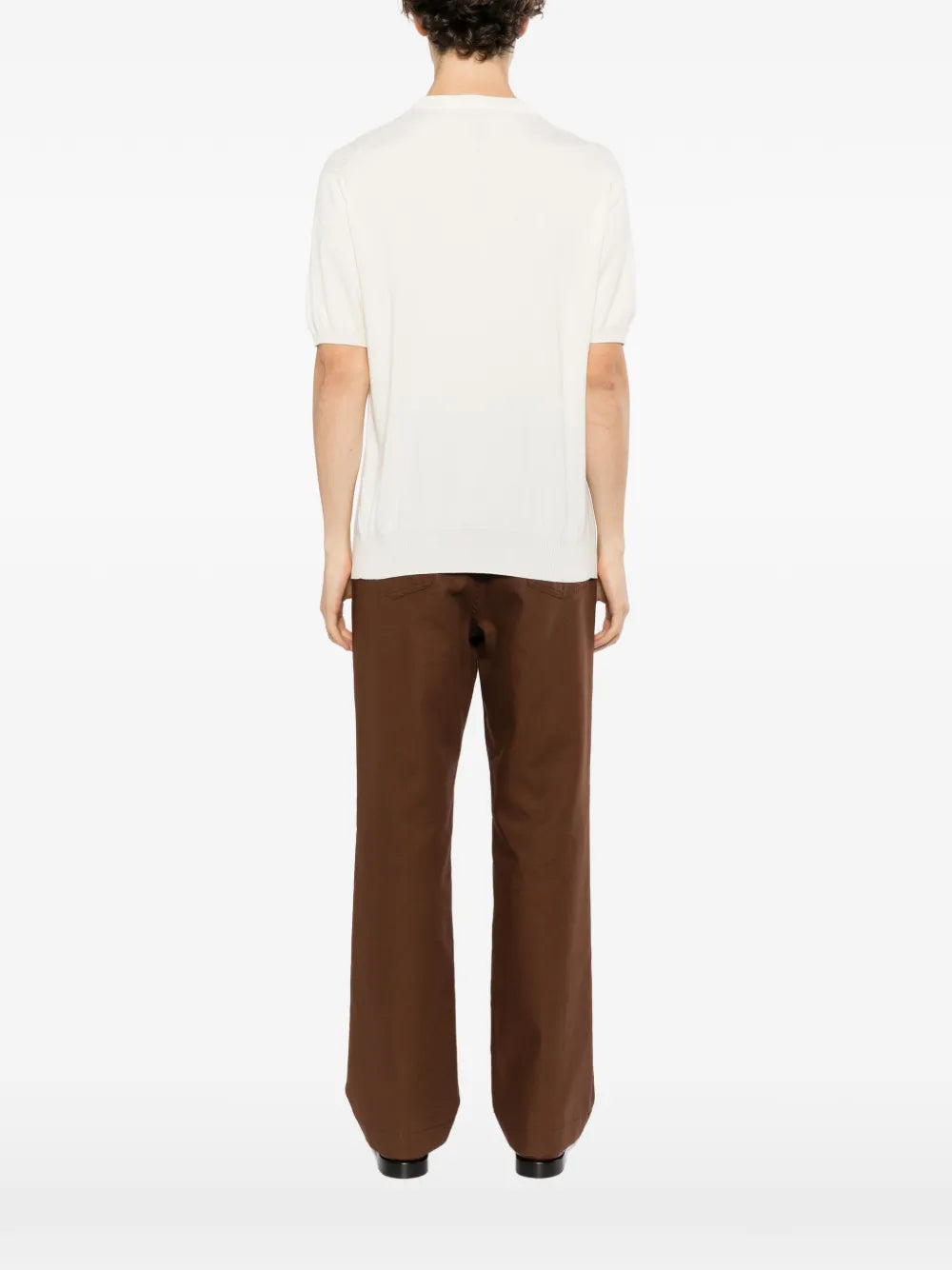 short-sleeve knitted T-shirt 