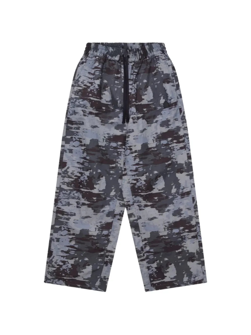 abstract-print straight trousers