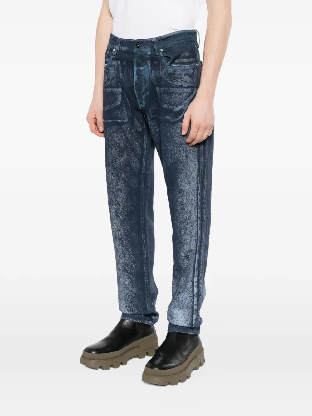 faded-effect jeans