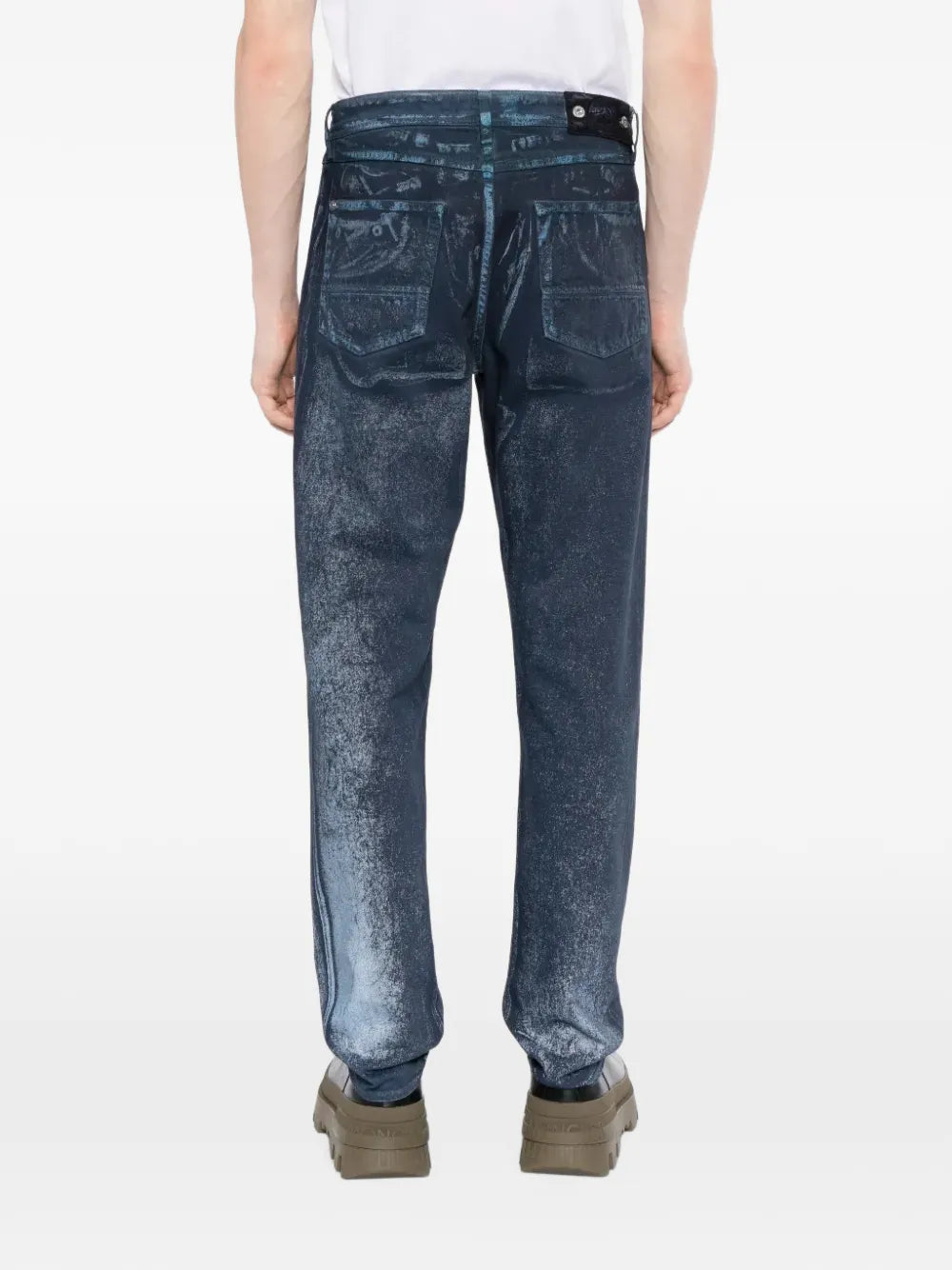 faded-effect jeans