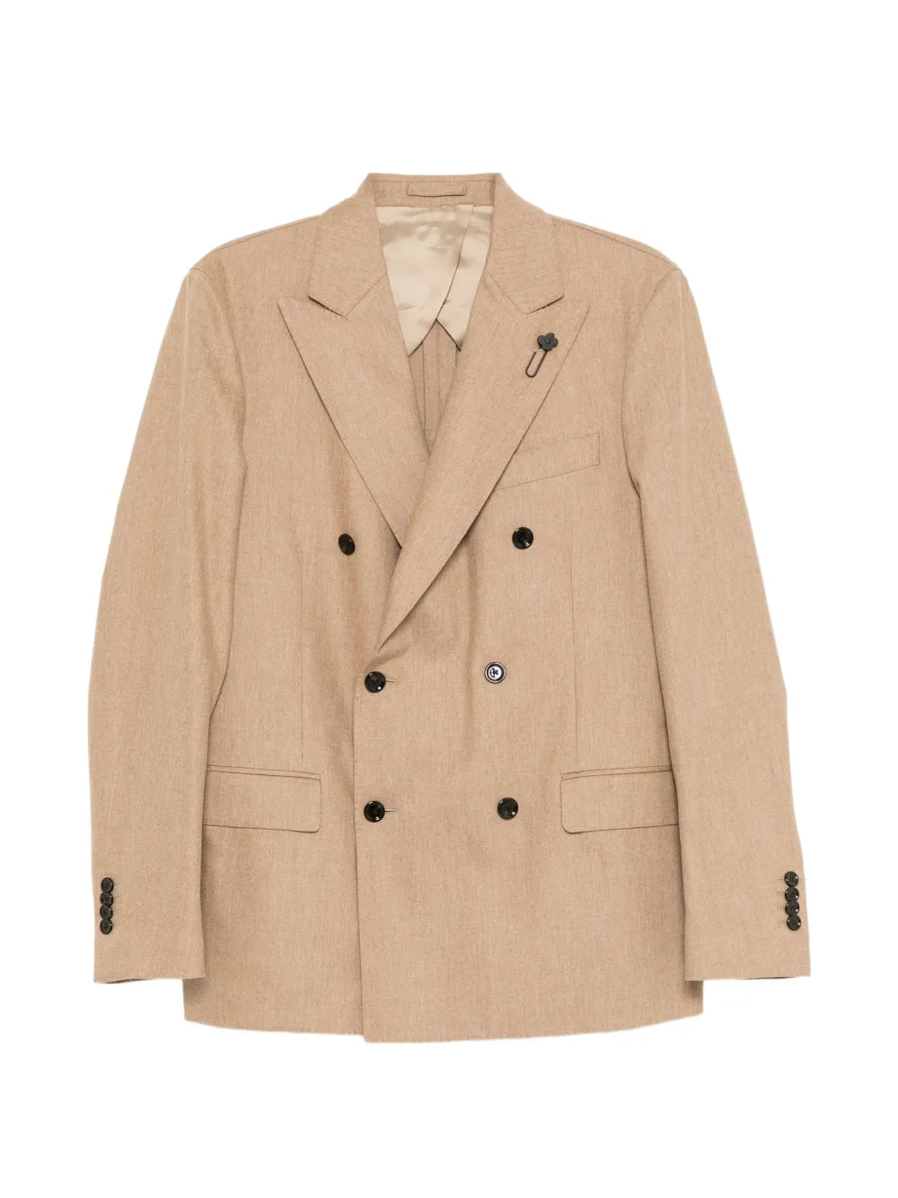 double-breasted peak-lapels blazer