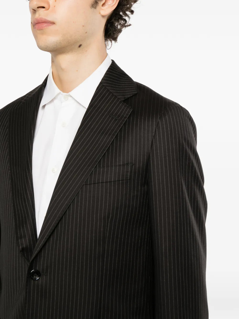 pinstripe-pattern suit