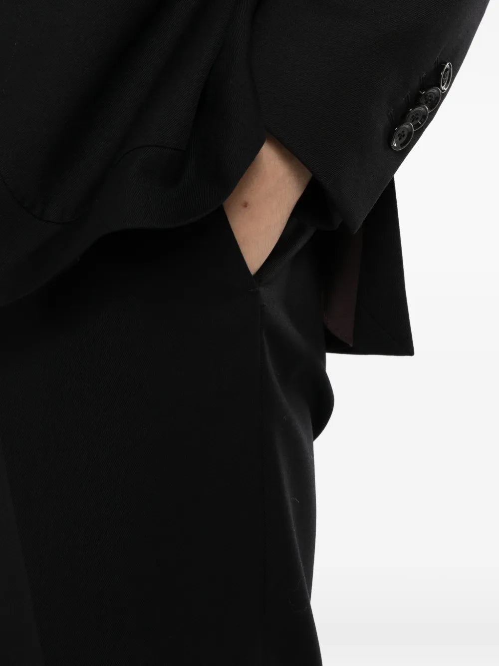 wool single-breasted suit