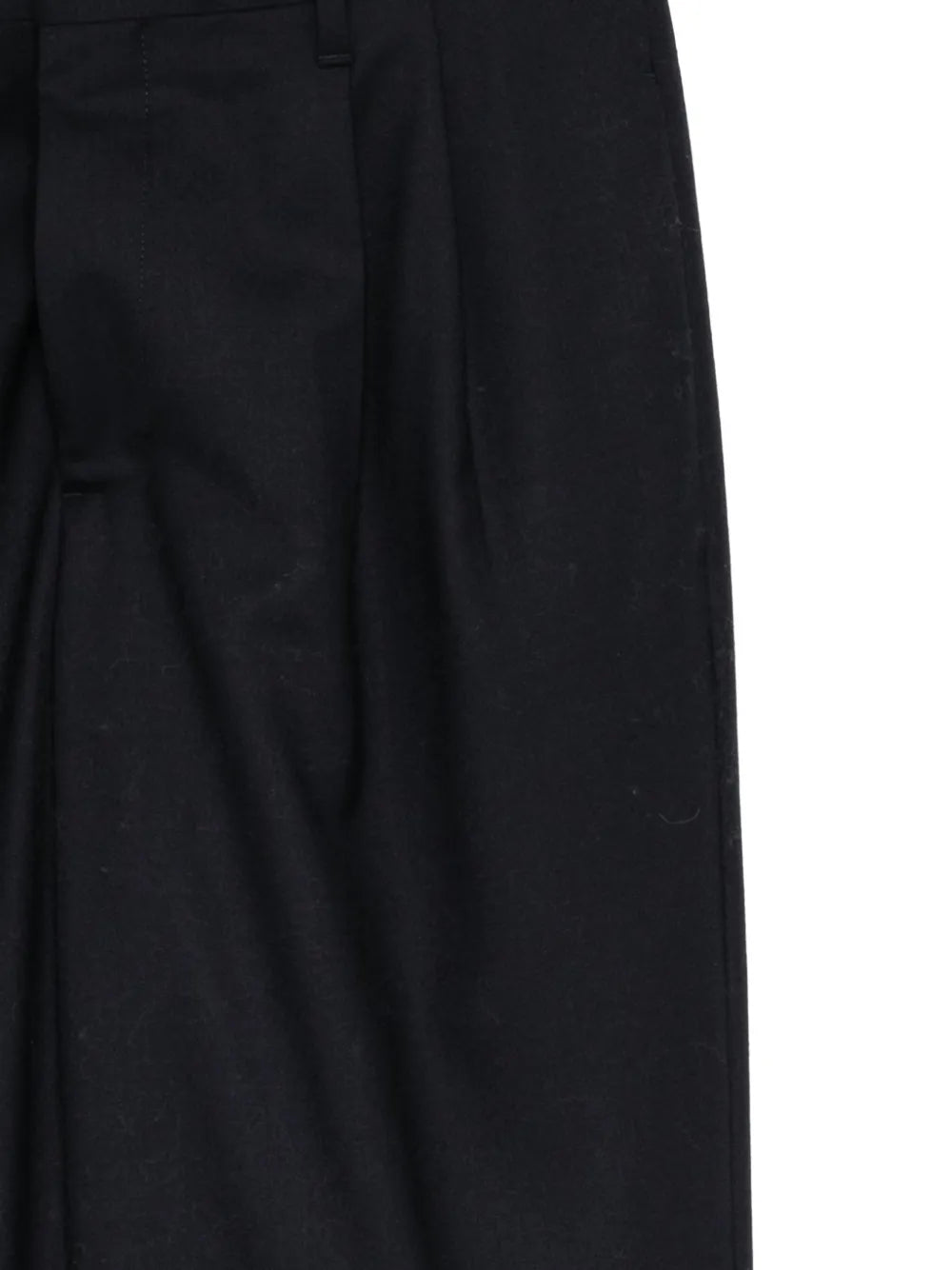 pleated tailored trousers