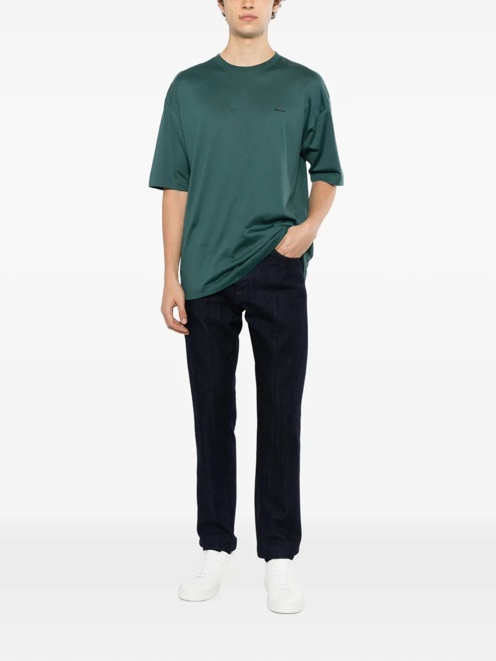 straight-leg jeans