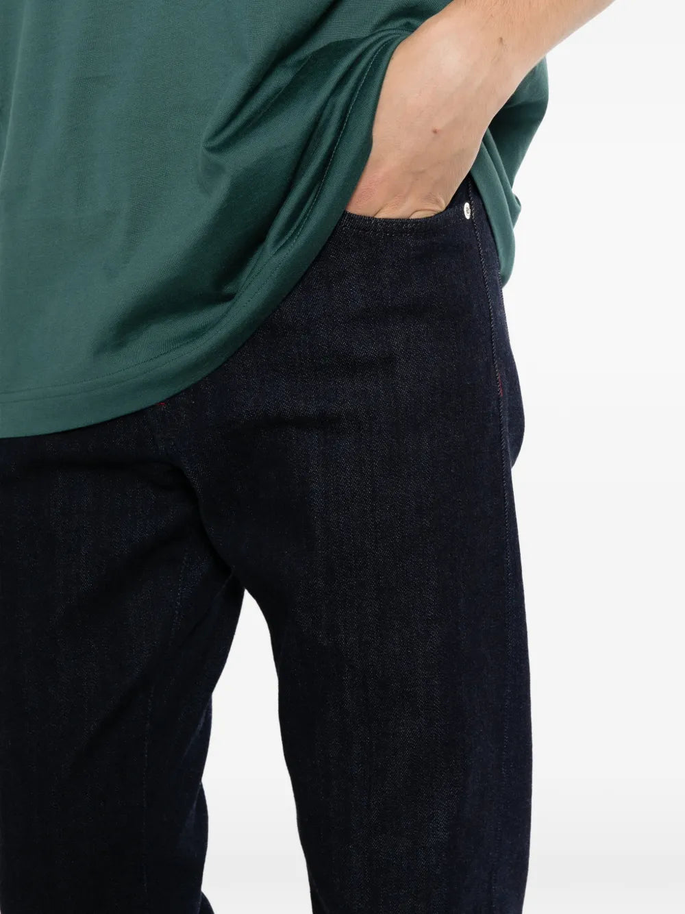 straight-leg jeans