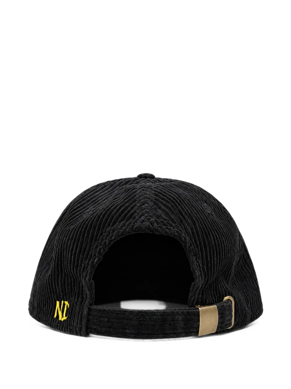 floral-embroidered corduroy cap