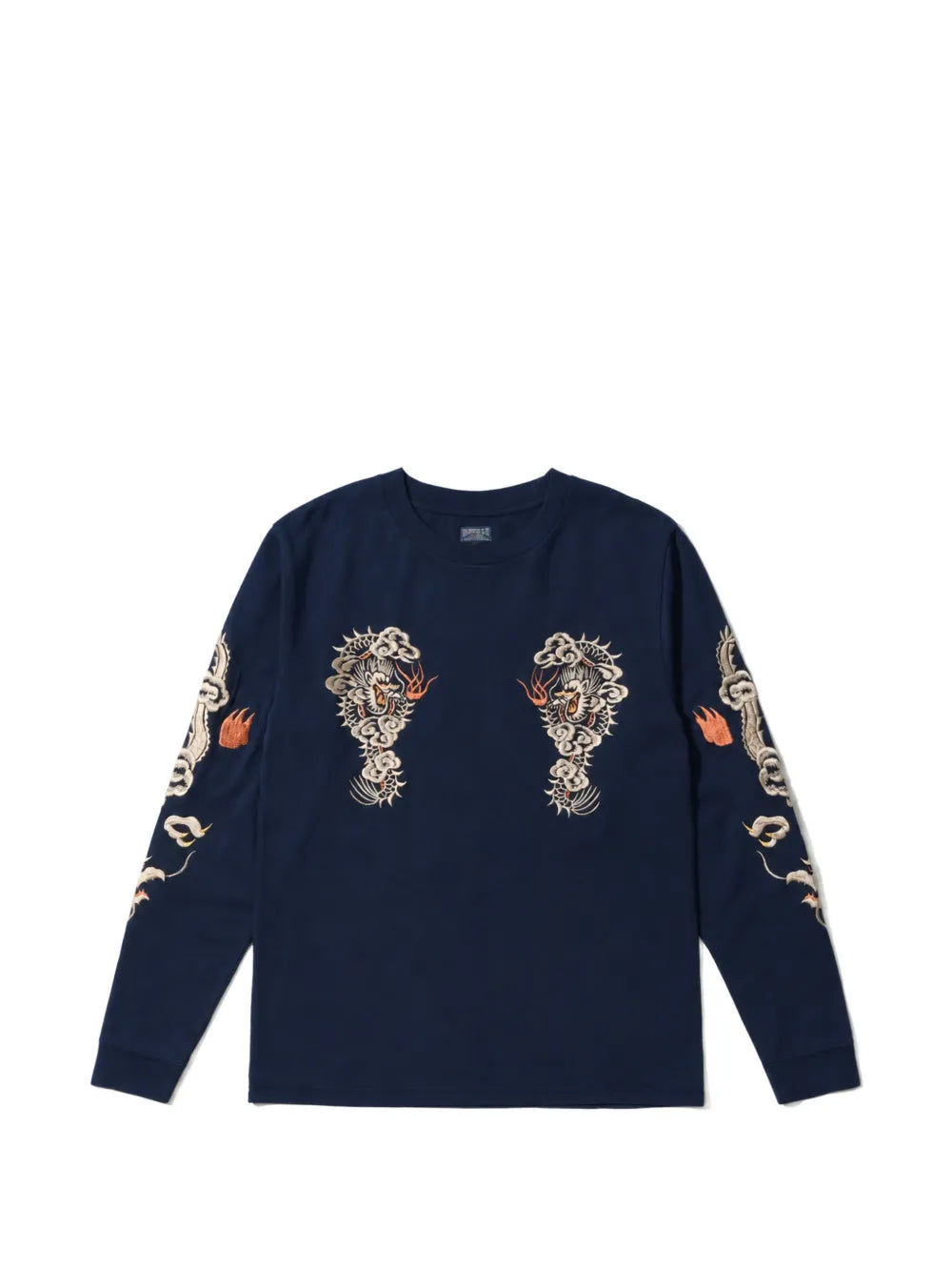 embroidered long-sleeve T-shirt