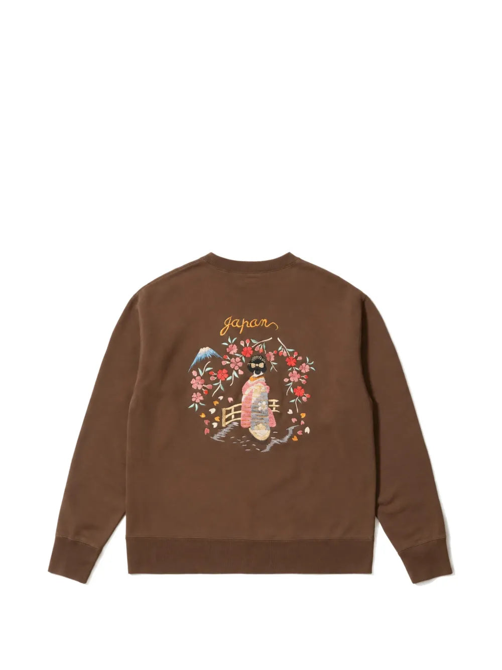 embroidered crew-neck sweatshirt