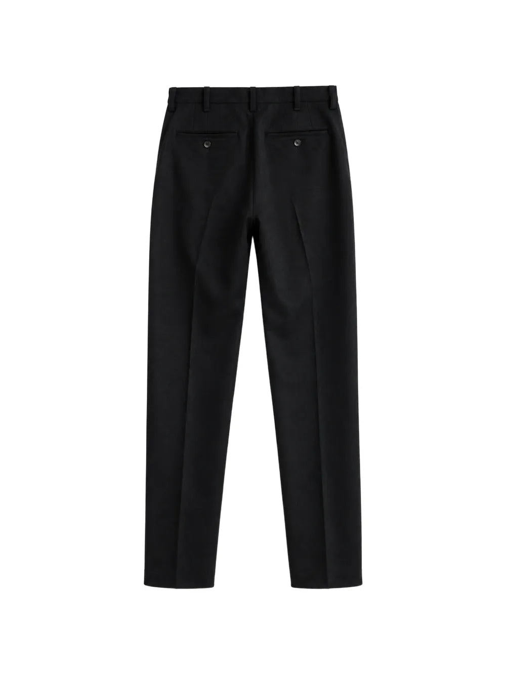 pressed-crease straight-leg trousers