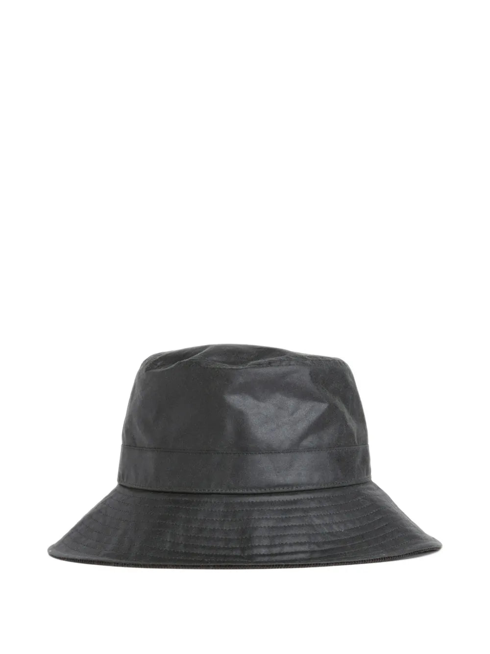  x A.P.C logo-patch waxed-cotton bucket hat