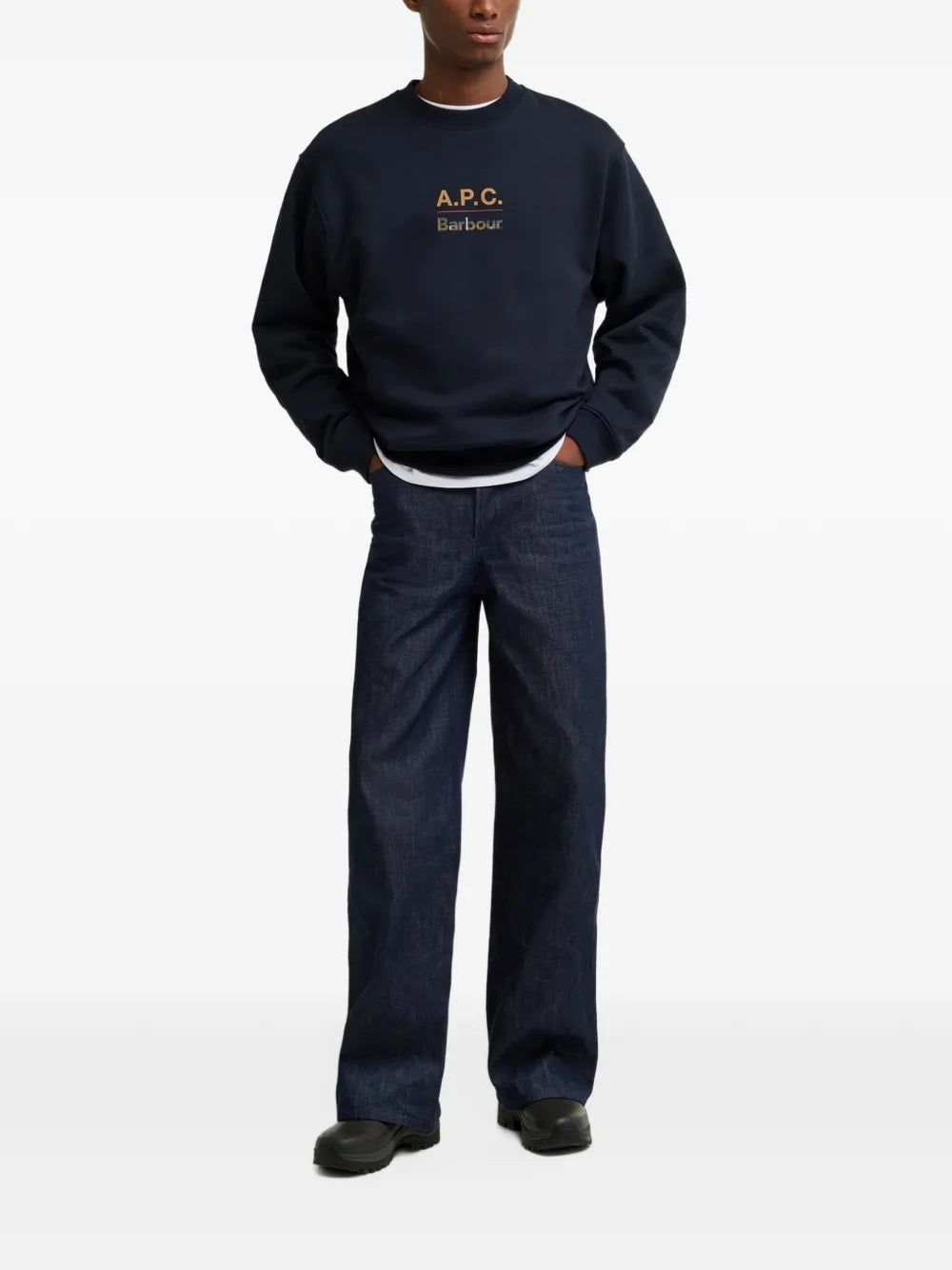 x A.P.C logo-print sweatshirt