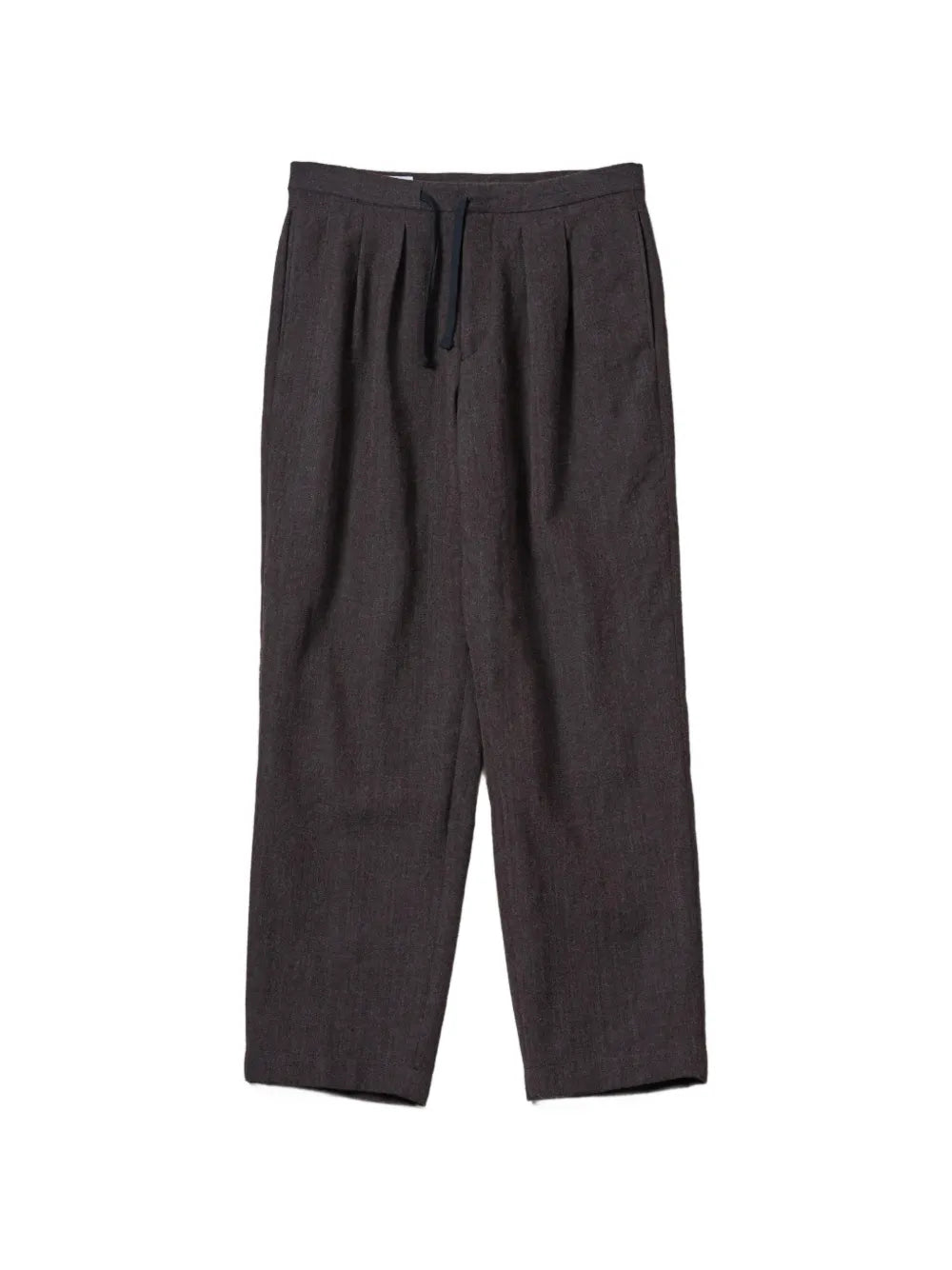 Easy pleated drawstring trousers