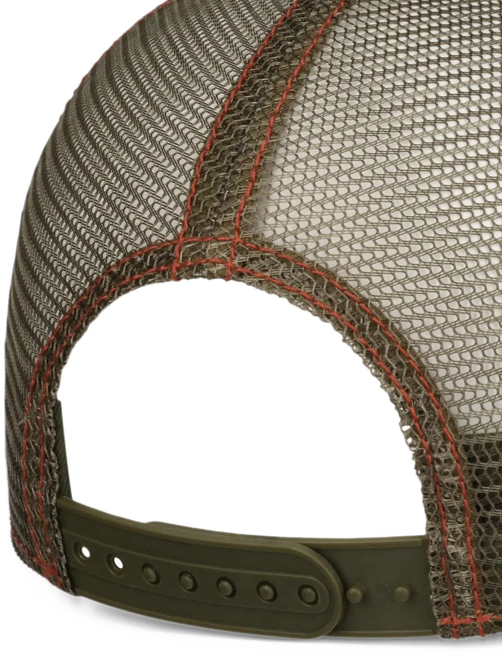 Wolf logo-patch mesh-panel cap