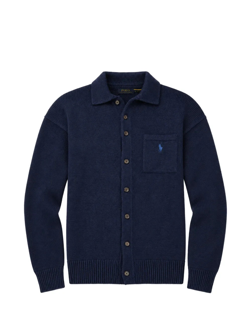 button-up chest-pocket cardigan