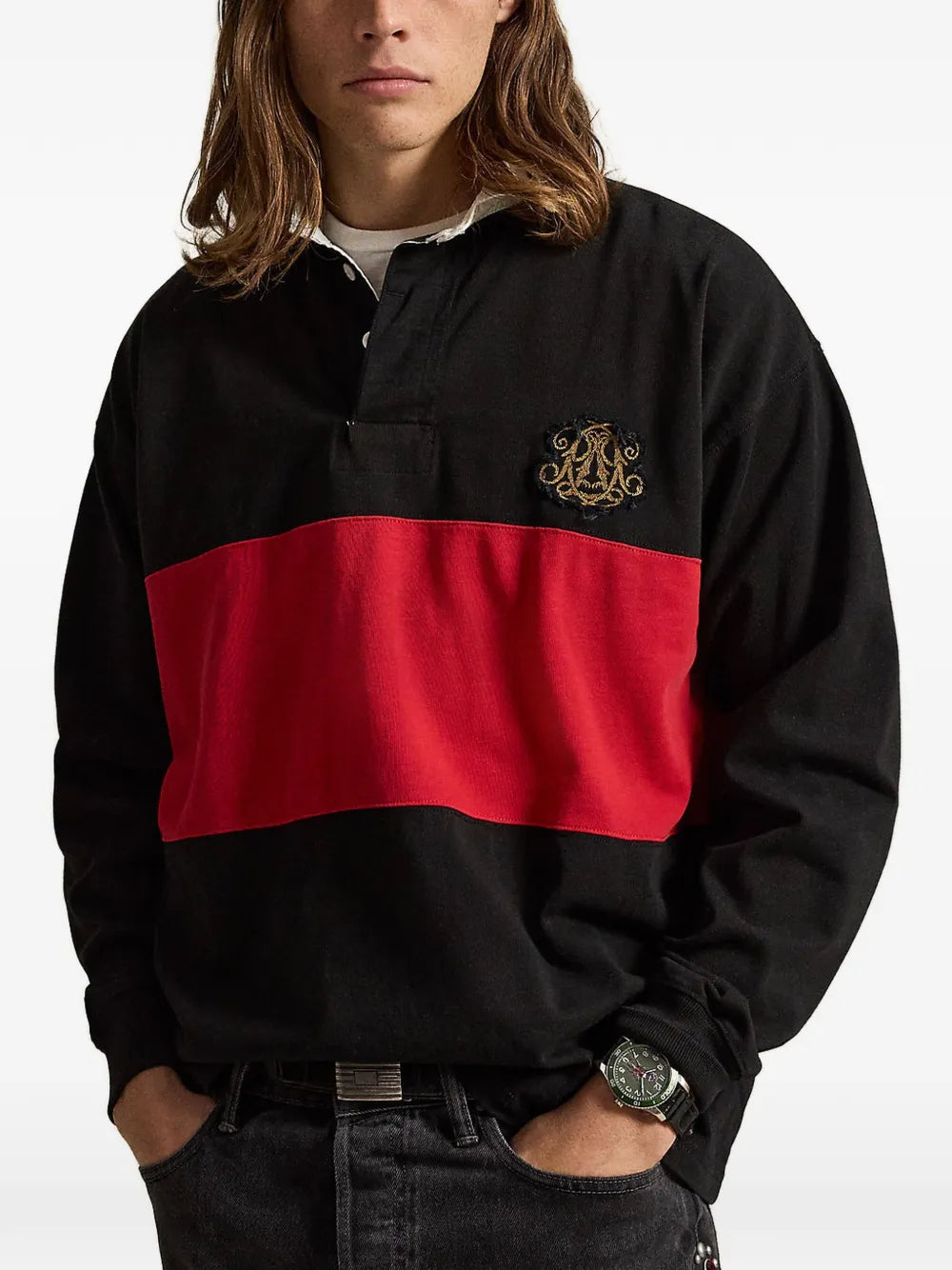 vintage fit jersey rugby shirt