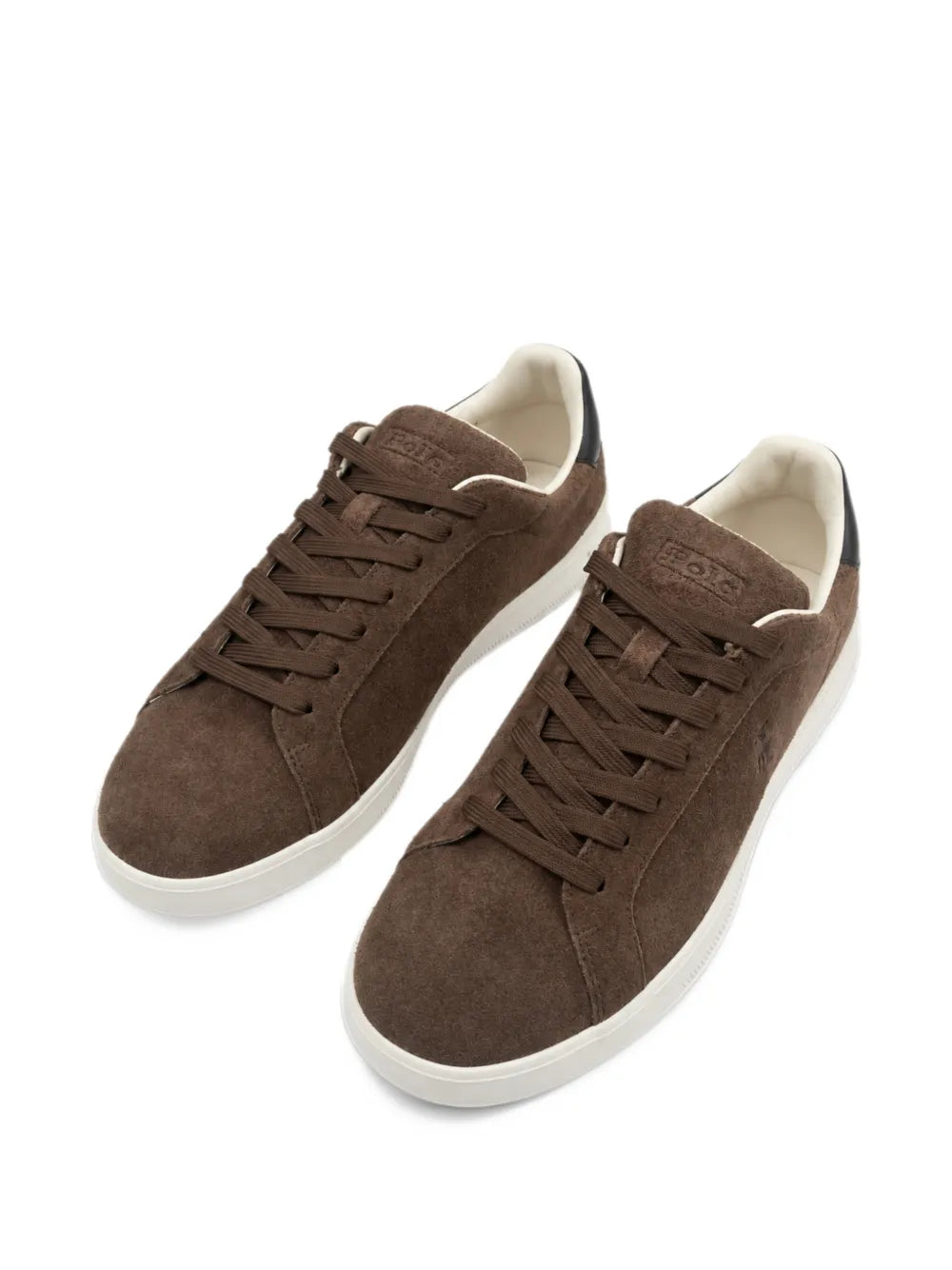 Suede Logo-Embroidered Sneakers