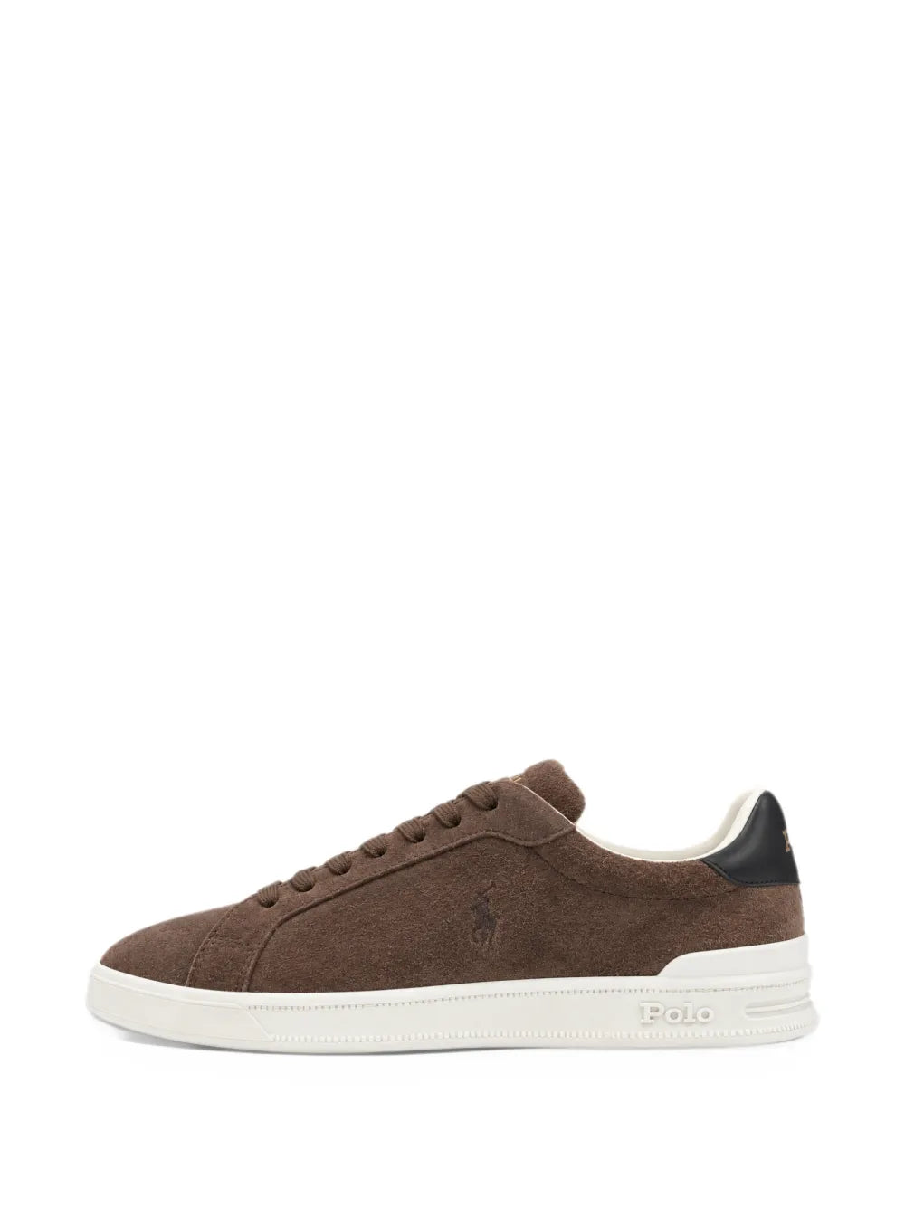 Suede Logo-Embroidered Sneakers