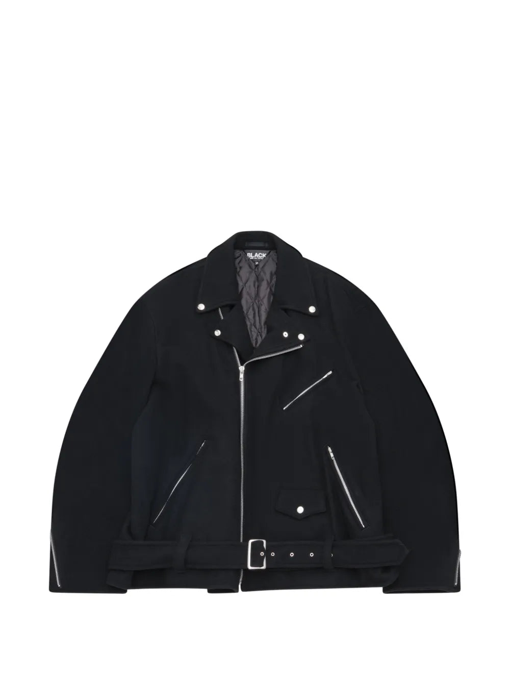 belted biker jacket