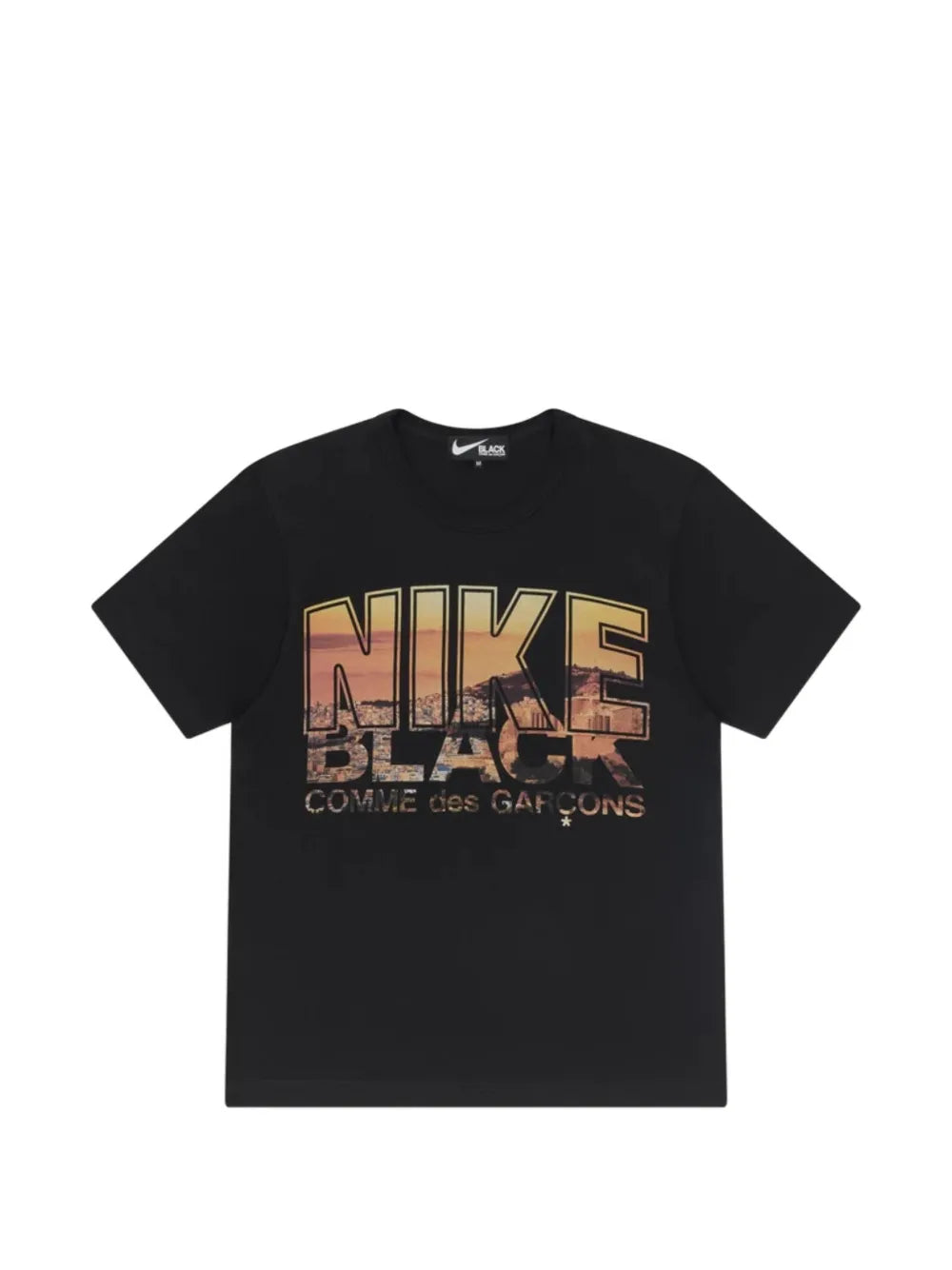 x Nike Black graphic-print crew-neck T-shirt