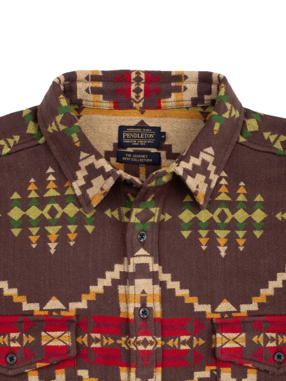 La Pine geometric-pattern shirt