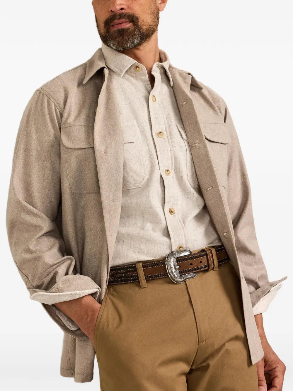 flap-pocket shirt