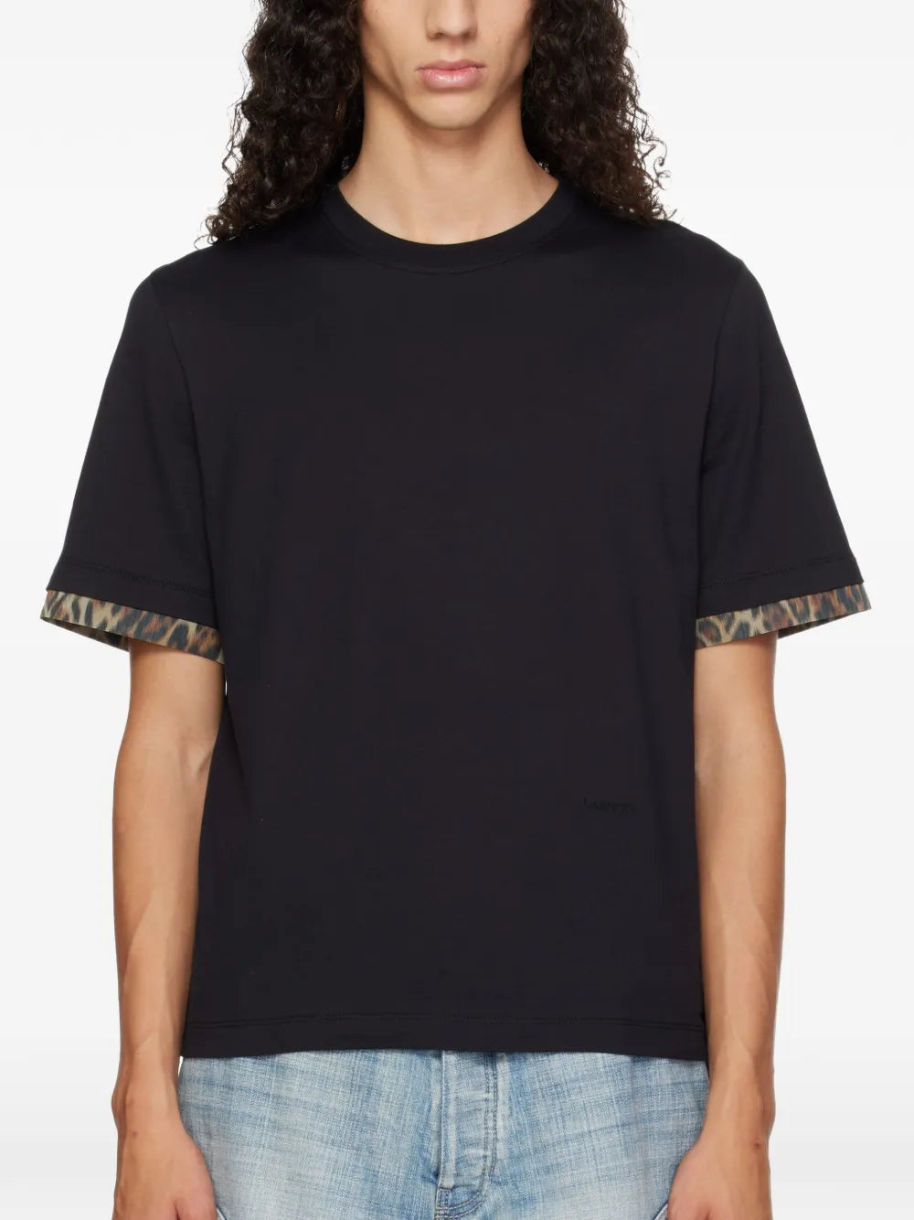 animal-print T-shirt