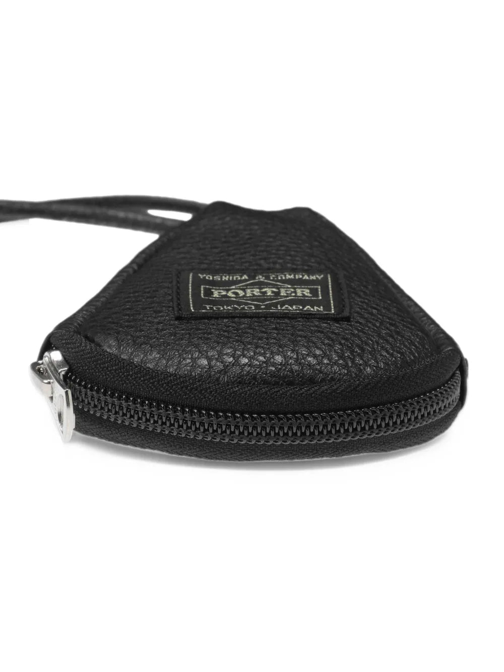 Calm grained-leather key pack