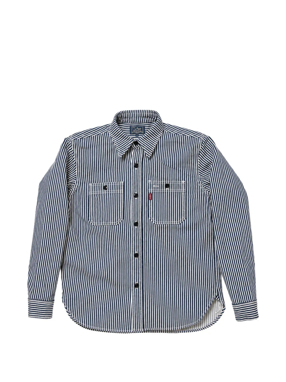 hickory-stripe work shirt