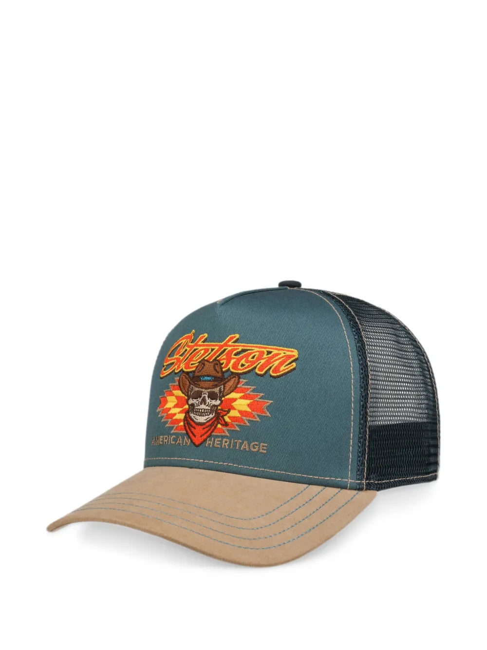 Western Skull embroidered Trucker cap