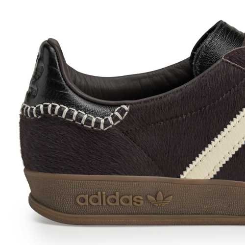 x Wales Bonner Gazelle Indoor Pony Hair Dark Brown