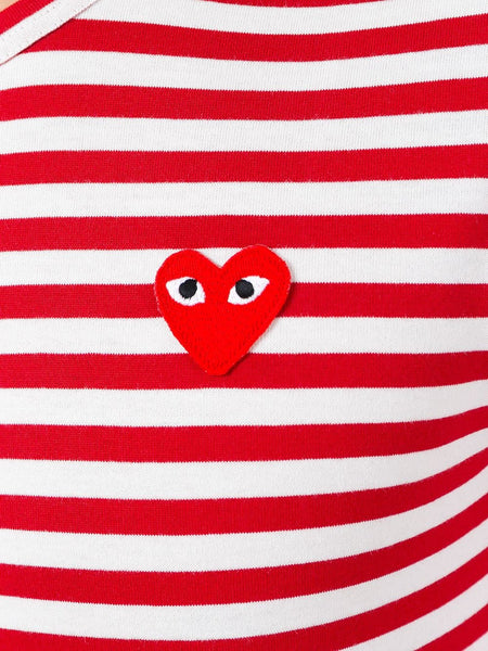 Striped Heart Logo Top