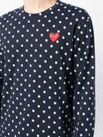 Polka-Dot Long-Sleeve T-Shirt