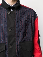 Contrast Sleeve Jacket