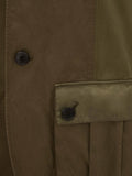 Tie-Pockets Panelled Jacket