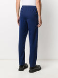 Tapered Piped-Trim Track Pants