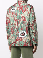 Camouflage-Print Shirt Jacket