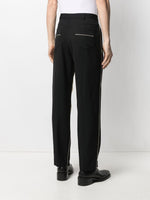 Colour-Block Straight Trousers