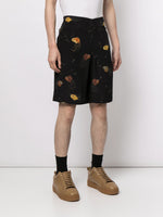 Fish-Print Tailored Shorts
