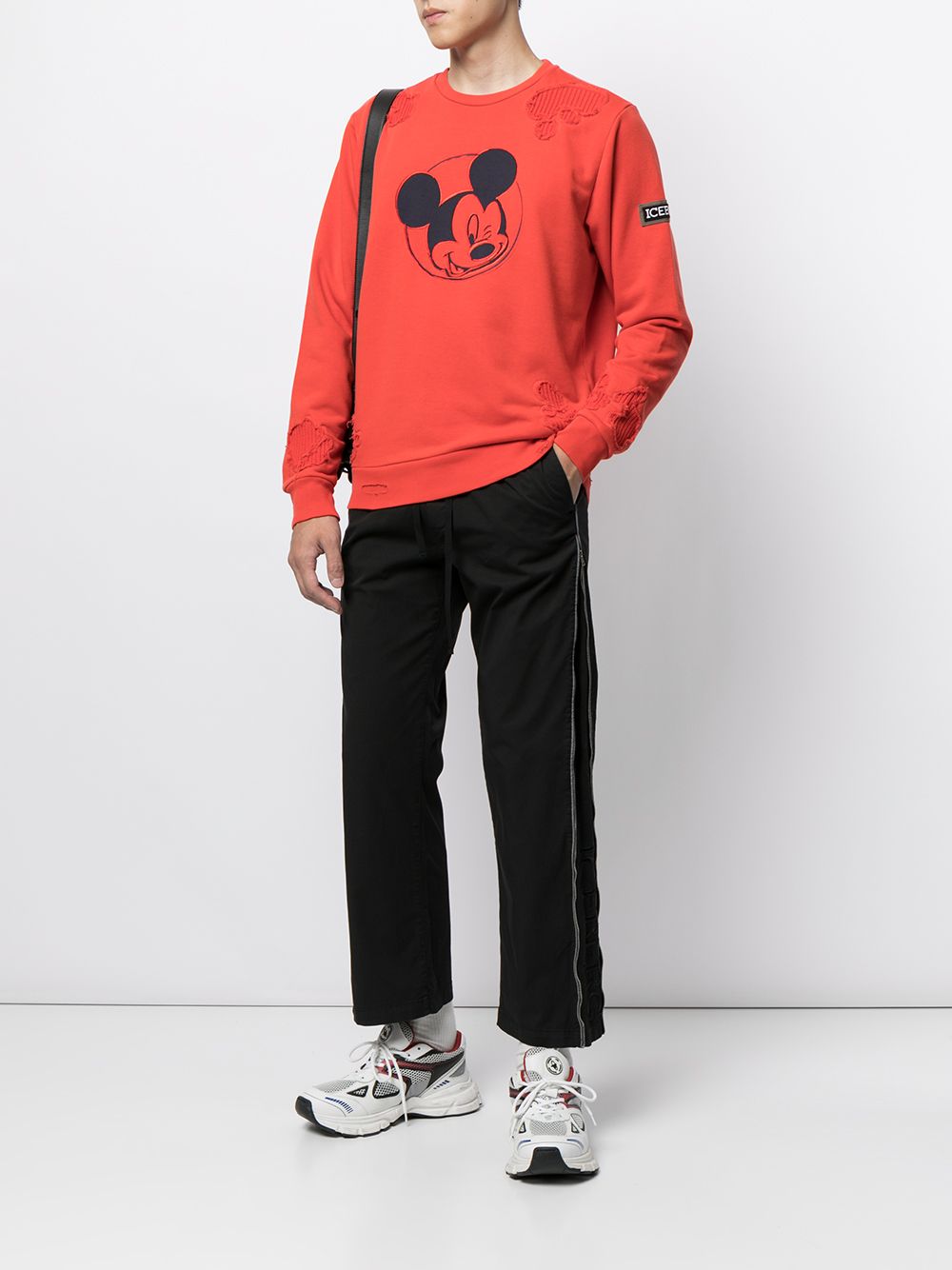 Elasticated-Waist Cotton-Blend Track Trousers
