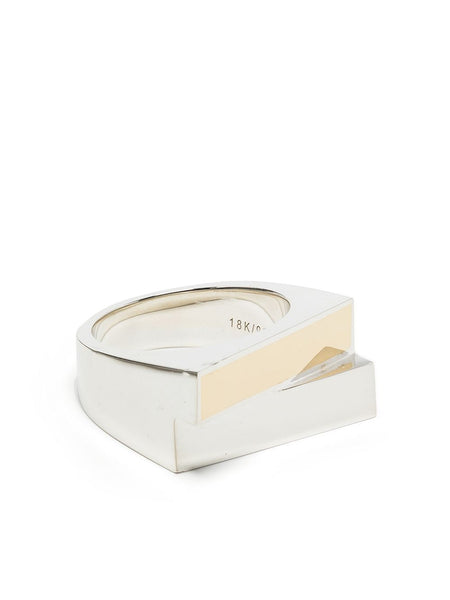 Two-Tone Rectangle Ring