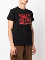 Slogan-Print Short-Sleeved T-Shirt