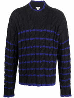 Striped Cable Knit Jumper
