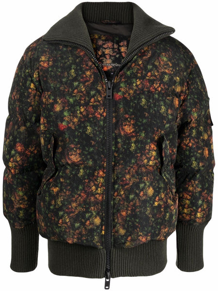 Floral-Print Padded Jacket