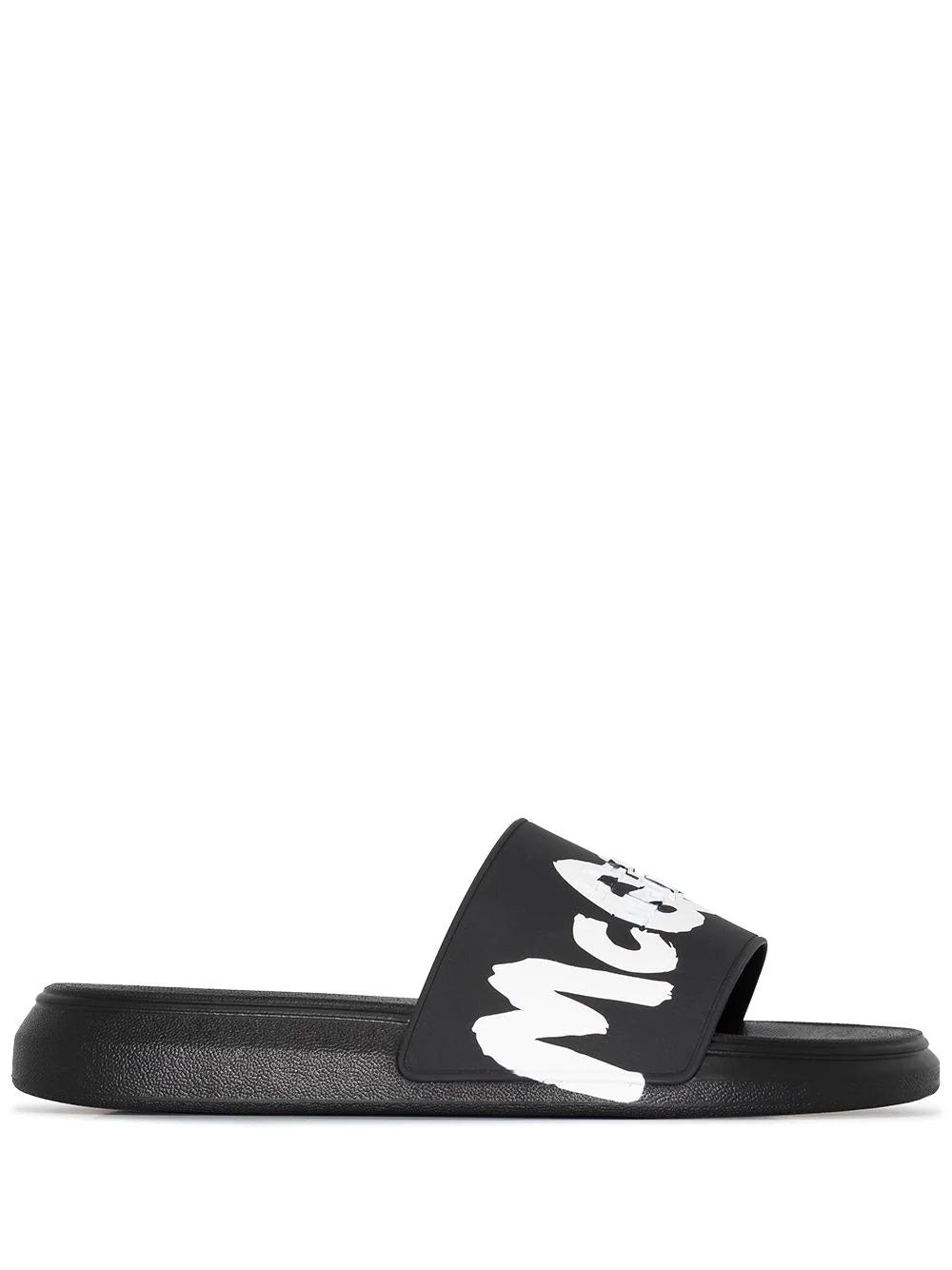 Graffiti-Logo Slip-On Slides